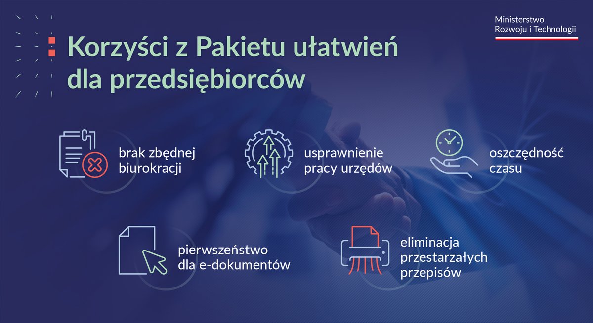 MRiTGOVPL's tweet photo. Propozycje #ProstyBiznes, które przygotowaliśmy są efektem m. in. dialogu z przedsiębiorcami.
Wprowadzane dotychczas ułatwienia dla firm jak np. #KonstytucjaBiznesu, #TarczaPrawna, #100ZmianDlaFirm biznes ocenił pozytywnie. Wpłynęły one korzystnie na funkcjonowanie przedsiębiorców. Teraz czas na kolejny krok!
