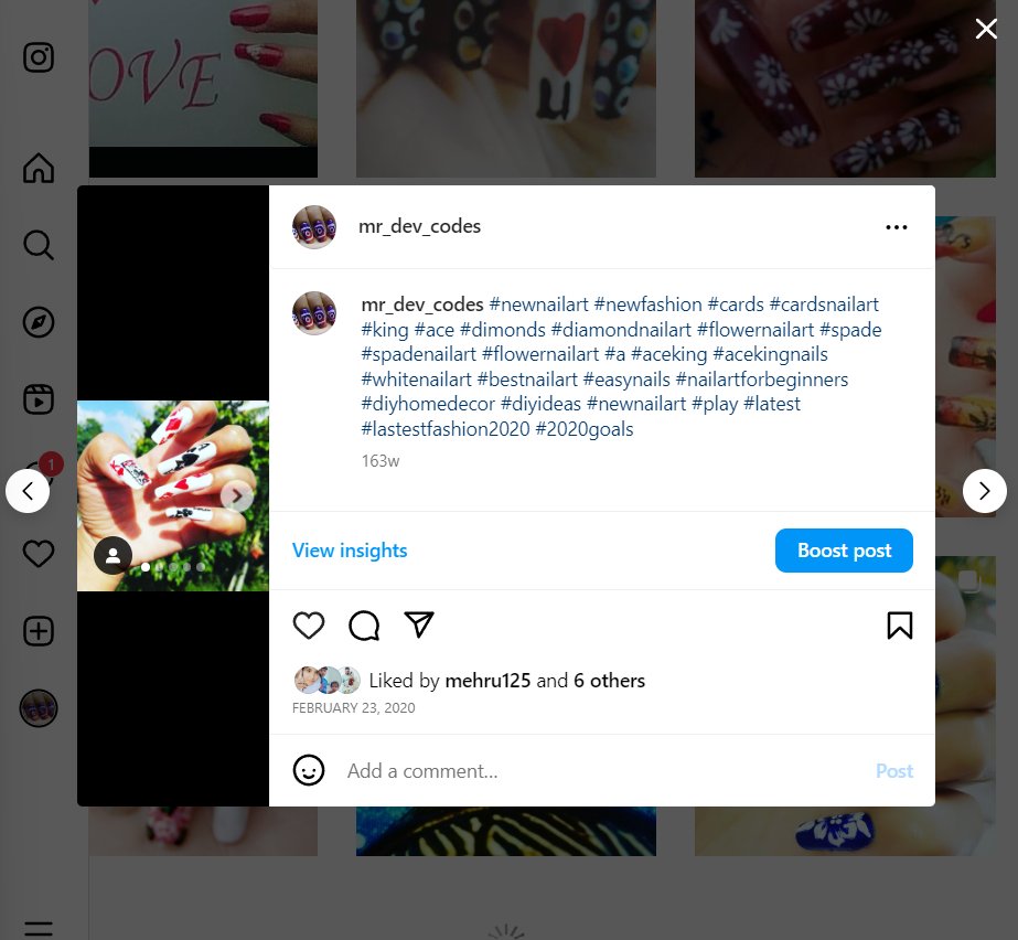 MR_Dev_Codes's tweet photo. #instagram Responsive UI and UX by #backend #developer i think they need #frontend developer #100ofCode #webdevelopment #Webdesign https://t.co/OmgOjz5B5k