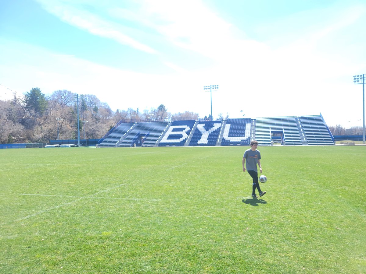 JacobLee1112's tweet photo. What do you do when in Utah for a wedding???  Find a soccer field.  @byusoccer https://t.co/ihZXGVnCjz