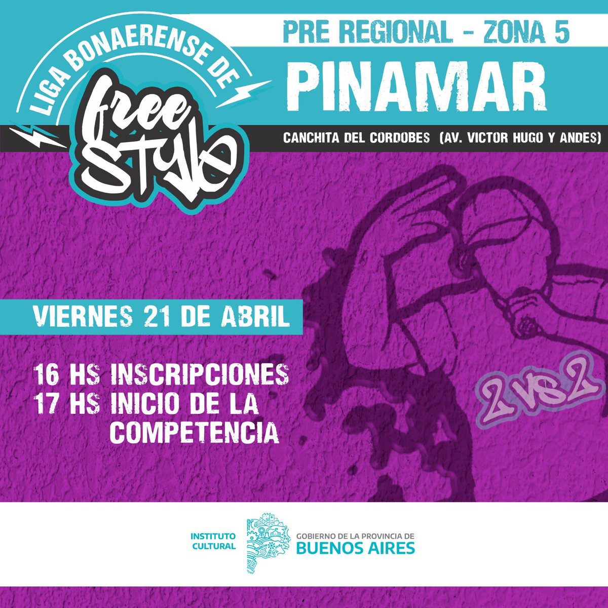 LLEGA LA LIGA BONAERENSE DE FREE STYLE EN PINAMAR. 

La competencia regional se hará en Pinamar, información importantísima del Instituto Cultural de la provincia