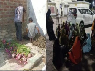 Temple vandalised by fanatical Muslims in Indore (MP)

Threatened to kill women who came to perform puja

Restoration in progress under Police protection !

Hindus do not expect such incidents to occur in BJP ruled Madhya Pradesh !

sanatanprabhat.org/english/73559.…

#HindusUnderAttack