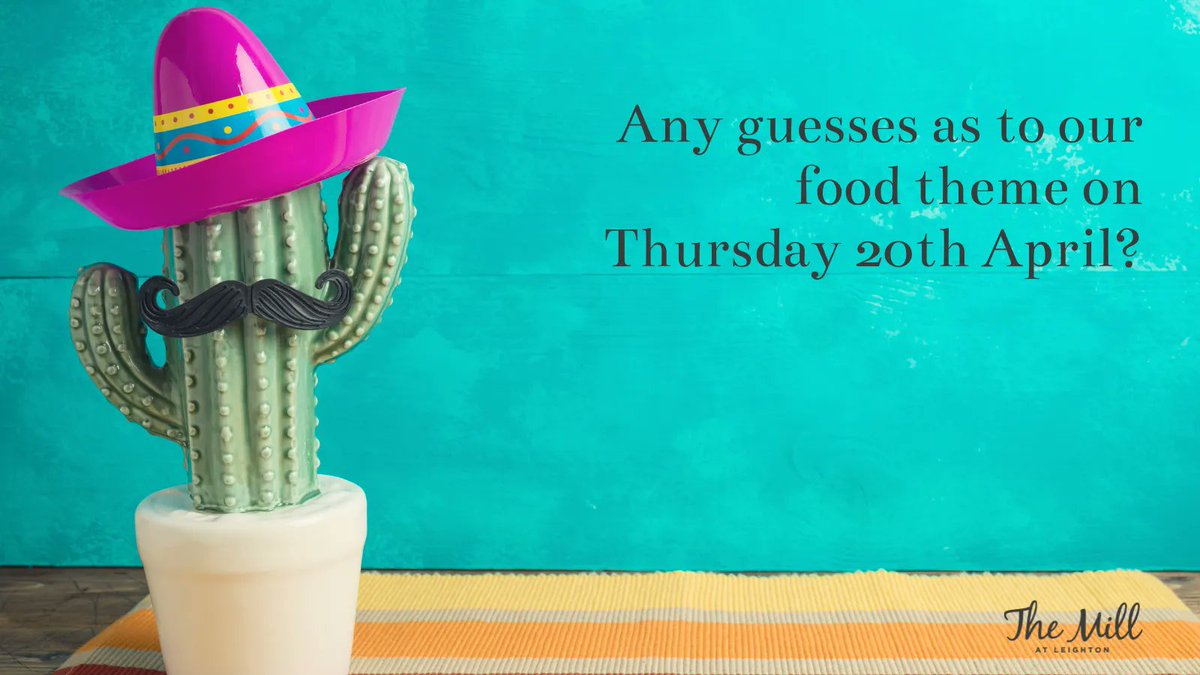 MillAtLeighton's tweet photo. ๐ฝ We always say it's best to book early to avoid dissapointment on our themed food nights, as Thursday 20th April is sure to be a popular one!
https://t.co/T9mEEqcWXT
#Pub #Bar #Beer #ShropshirePubs #ShropshireFoods #GoodEats #RealAle #CountryPubs #MillAtLeighton #FavouriteLocal https://t.co/0DifsuSLTo