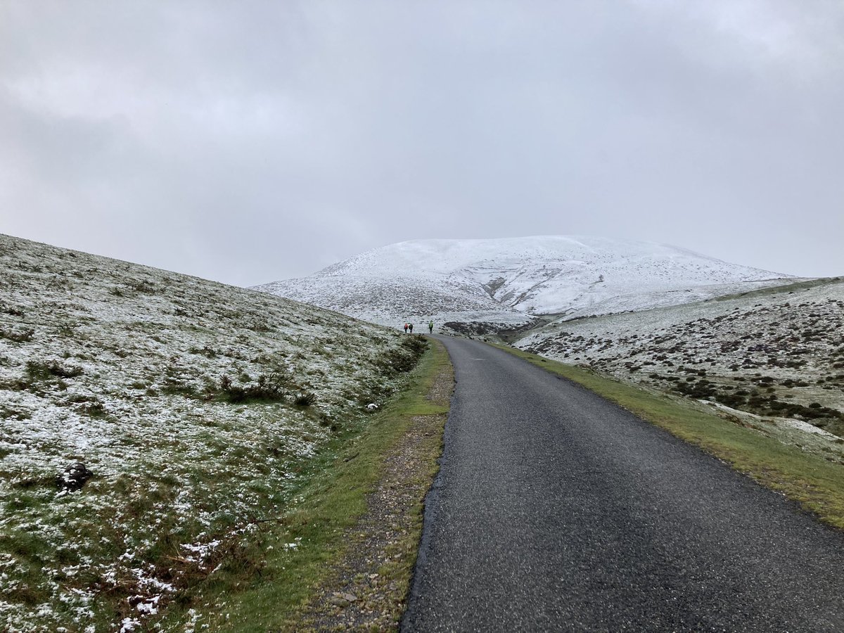 UKEUDeputy's tweet photo. The rain in Spain falls mainly on my headโฆ. And sometimes turns to snowโฆ I seem to have brought a bit of British weather with me..,.Anyway, safely across the #Pyrenees
#CaminodeSantiago #WhatHappenedToSpring #ClimbEveryMountain https://t.co/UsDiKVSYSs