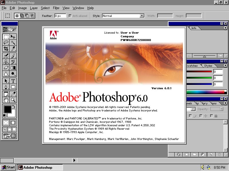 ryansworth's tweet photo. LimeWire’d Photoshop 6 https://t.co/rGjhnqN3pq