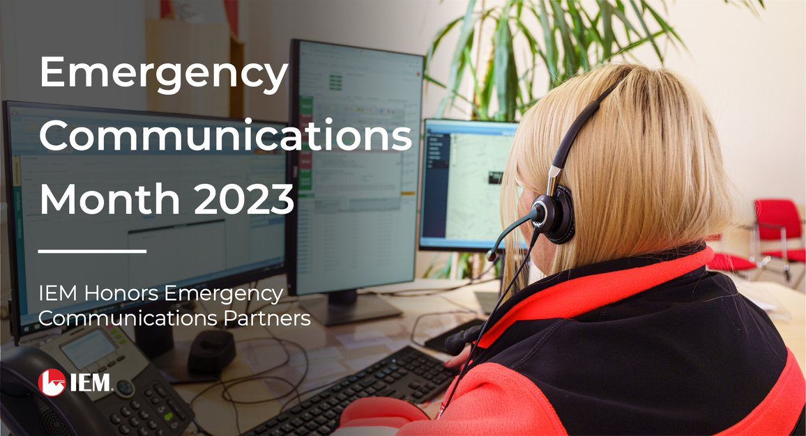 April is #EmergencyCommunicationsMonth! 

Thank you 👏 to the #emergencycommunications workers for your life-saving work & vital role in #publicsafety!  

#TeamIEM appreciates your dedication to answering the call & sharing important information in response to #emergencies.