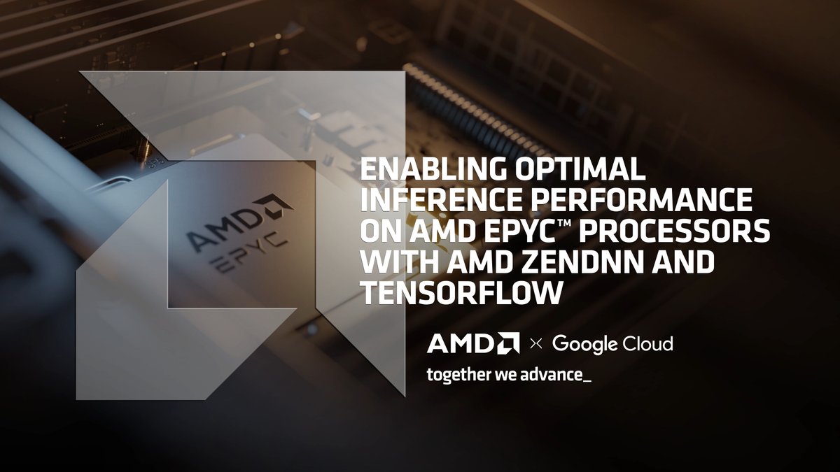 AMD on X: "NOW AVAILABLE: The TensorFlow-ZenDNN plug-in for @TensorFlow  v2.12 and above. This enables neural network inferencing on @AMD #EPYC CPUs  and improves the accessibility of ZenDNN optimizations via framework  upstreaming.