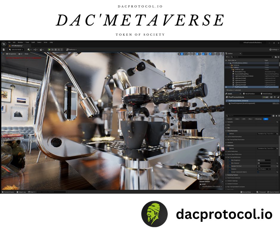 DACProtocol's tweet photo. 🔥Preparations for our bar in 𝐃𝐀𝐂'𝐌𝐄𝐓𝐀𝐕𝐄𝐑𝐒𝐄 are starting to come to an end. You can't even imagine what #METAROOM we will have! We were all waiting to meet and have our private discussions!
👉Stay focused and active to be part of our #METAROOM. 𝐏𝐋𝐀𝐂𝐄𝐒 𝐀𝐑𝐄 𝐋𝐈𝐌𝐈𝐓𝐄𝐃!🥂
#games #VR #NextGen #Metaverse #PlayToEarn #PCGamer #BNBChain #BNB #Bitcoin #NFTs #GameFi #USDT #AI #PhotoMode #drawing #nature #UE5 #reality #GraphicDesign