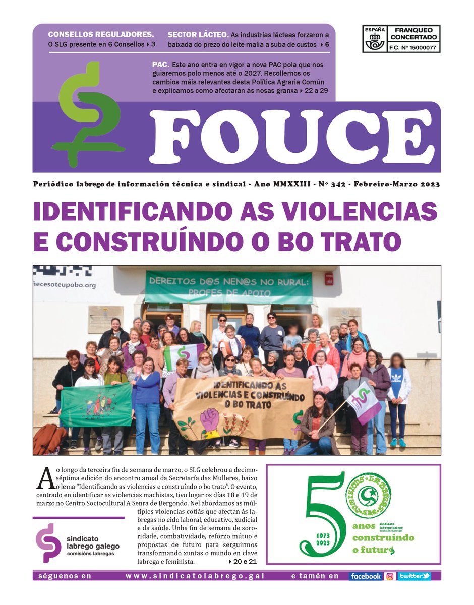 SLG_labregxs's tweet photo. 🗞️Acaba de saír do prelo o noso #Fouce 342‼️
➡️Un número repleto de novidades, encontros, reivindicacións e entrevistas en profundidade.
⏳En breve estará nas vosas casas!
🔗 Tamén podes acceder ao número completo deste Fouce (e dos anteriores) no enlace: https://t.co/7Y1XymwIAq https://t.co/Oc5ZnFQe6R