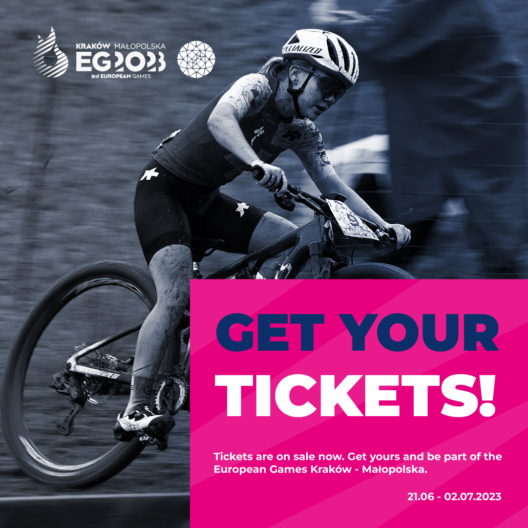 #UECprepares 🔜

🎟️Ticketing for 2023 #EuropeanGames, including #EuroMTB23 and #EuroBMXPark23, is now open.

Get your ticket now > tickets.european-games.org
