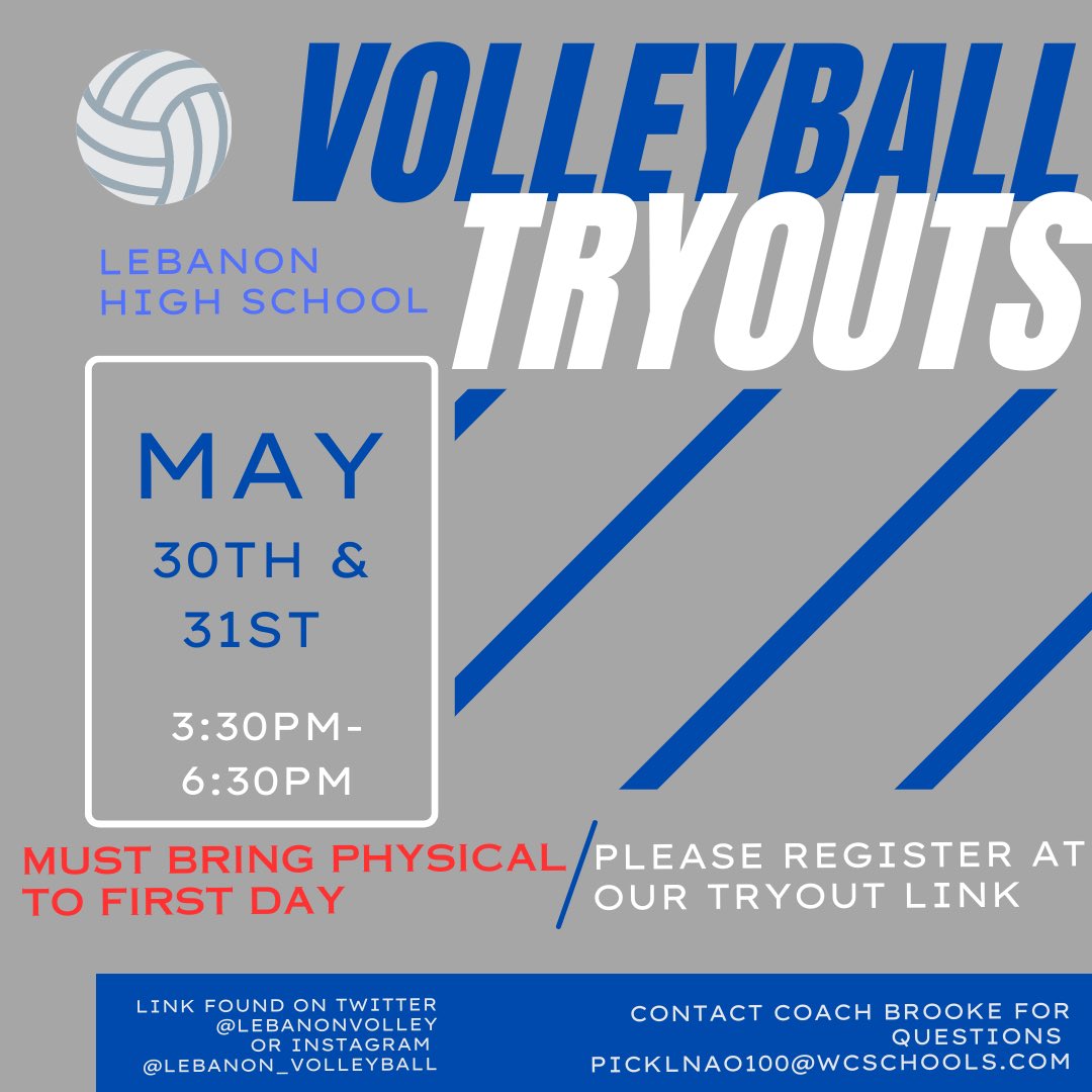 💥Tryouts are set💥