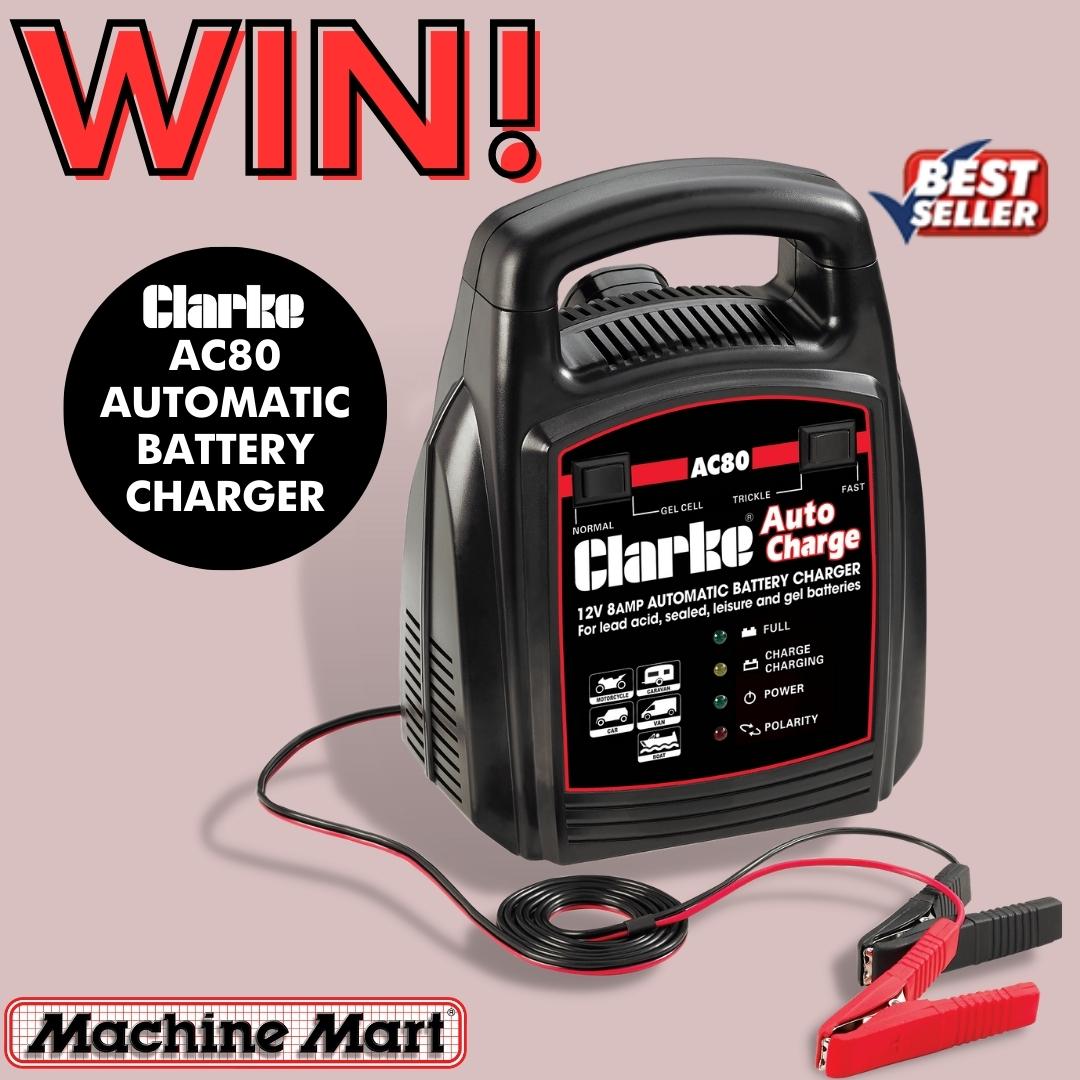This #FreebieFriday you can #WIN this Clarke AC80 Automatic Battery Charger, ideal for use with caravans and boats as well as cars, vans and motorcycles.

To enter, simply follow us and retweet this post. 

#Competition ends on Monday 17th April at 5pm. T's &amp; C's apply.