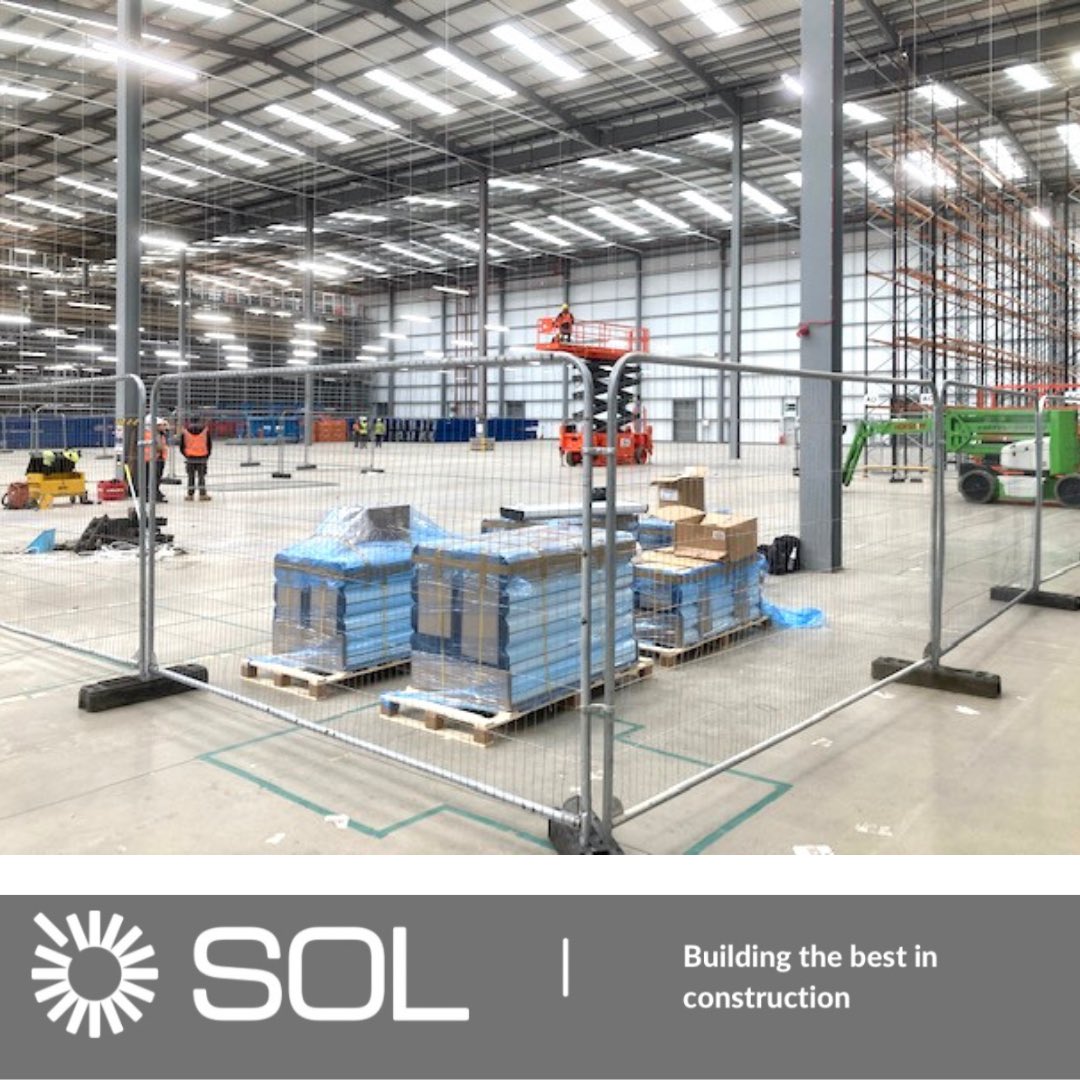 SolServices7's tweet photo. The start of an exciting new project in Manchester. Work includes new racking, sprinklers, LED lighting, MHE charging and fire alarms. 

#commercial #refurbishment #warehouse #mechanical #electrical #stripout #construction #commercialconstruction #building #internalstripout https://t.co/qVXjvL9fIi