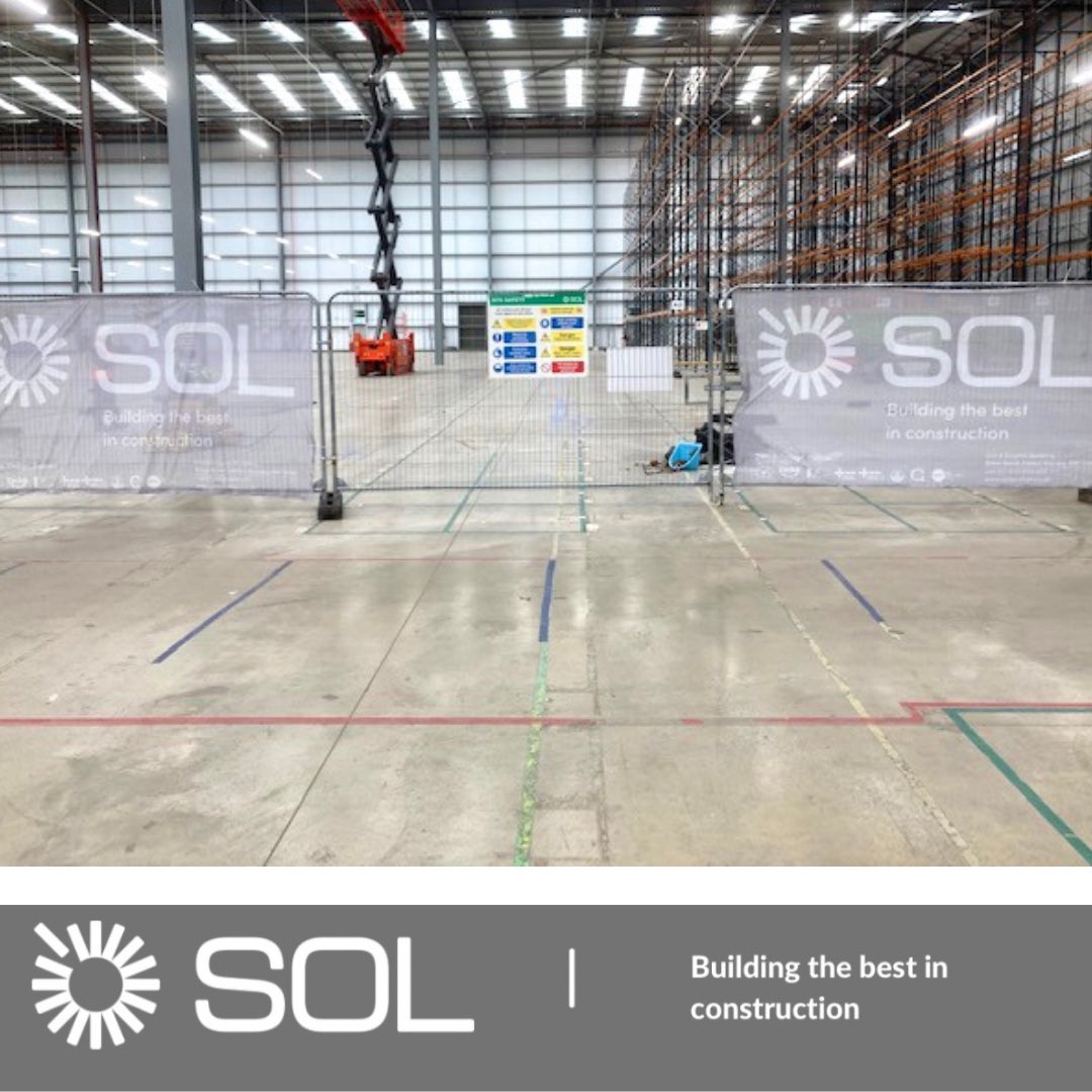 SolServices7's tweet photo. The start of an exciting new project in Manchester. Work includes new racking, sprinklers, LED lighting, MHE charging and fire alarms. 

#commercial #refurbishment #warehouse #mechanical #electrical #stripout #construction #commercialconstruction #building #internalstripout https://t.co/qVXjvL9fIi