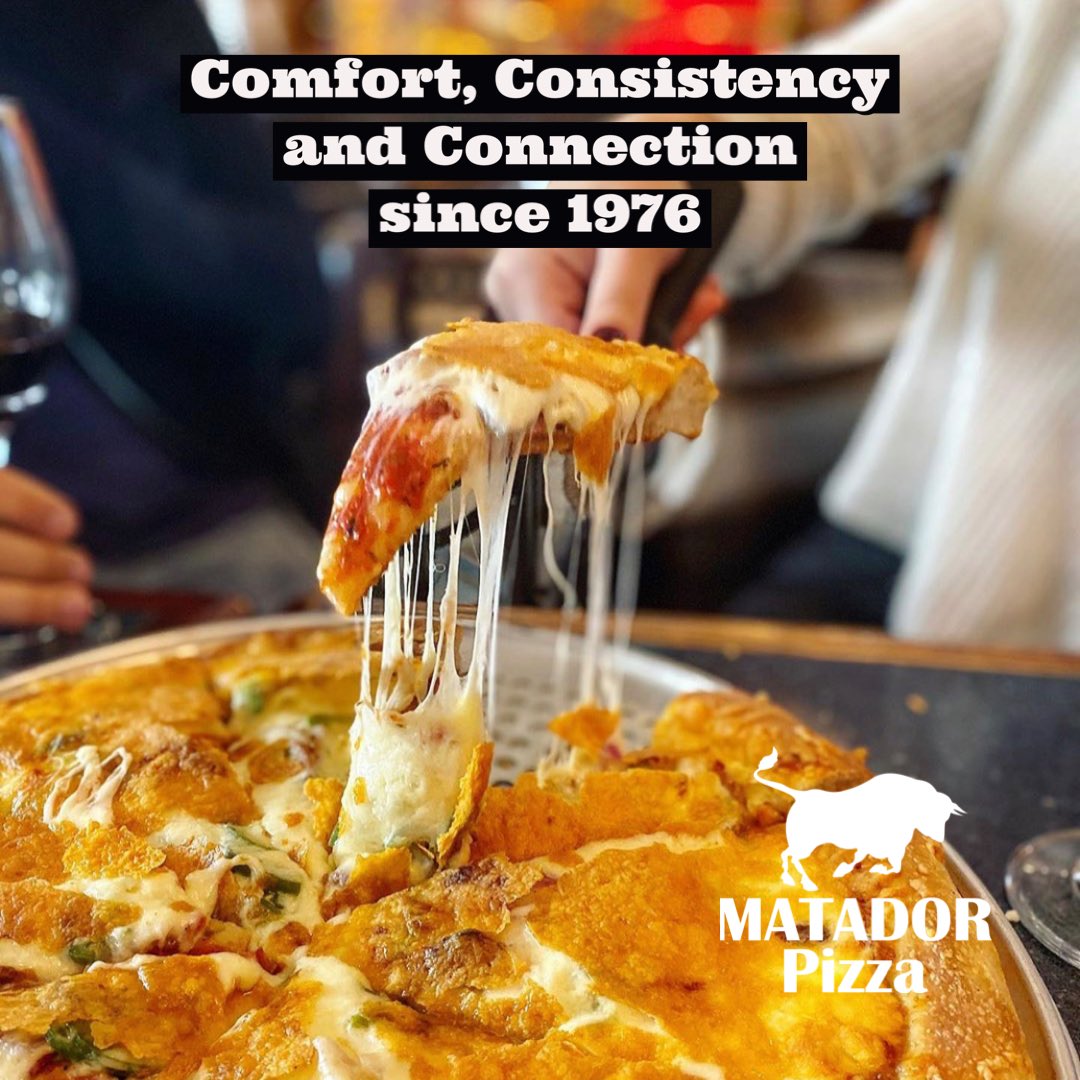 Just some cheesy goodness …. #matador #pizza #yycpizza #yyceats #supportlocal #yyclocal #matadorpizza #mozza #pizzeria #greekstylepizza  #comfort #connection #consistency