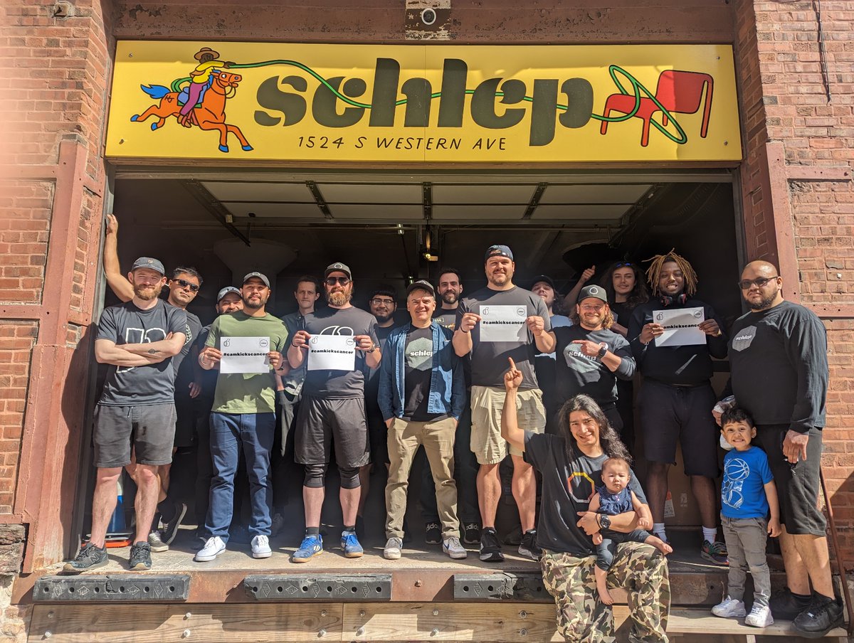 hunteririley's tweet photo. At Schlep, we stand behind @CamdenRiley! #camkickscancer @schlepit @jgodwin https://t.co/rOijiKgP8y