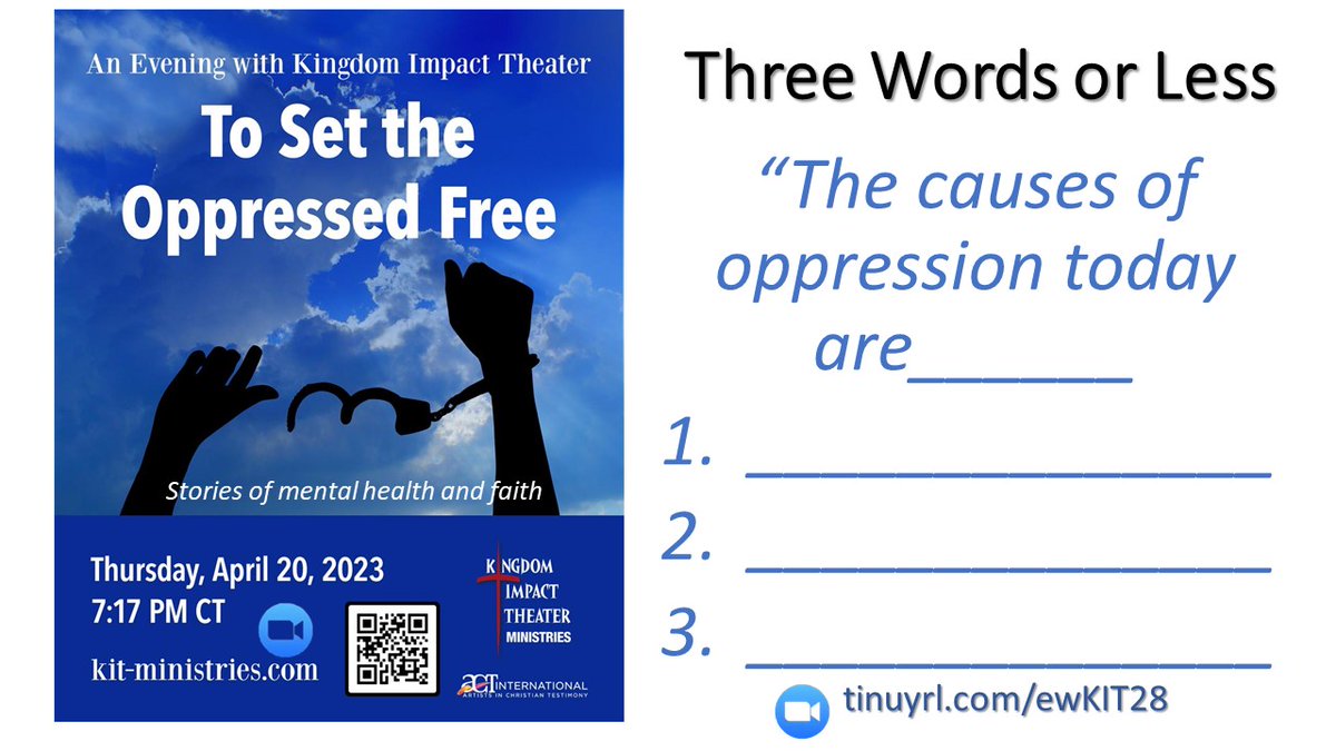KitMinistries's tweet photo. Help us develop content for our next episode by giving your perspective on this series of queries (No. 1 of 5) #mentalhealth #mentalhealthsupport #Christianity  @samhsagov @AATH_Assoc @cpydcoalition @camiimyers @CADCA @Rethink_ @NIMHgov https://t.co/0U4TDU0qH9