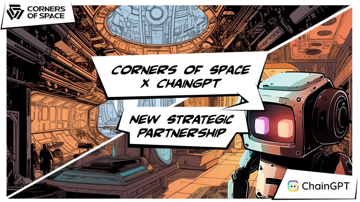 cornersofspace's tweet photo. Corners of Space Partners Up with @Chain_GPT 🔥

Meet ChainGPT: a bridge between AI and blockchain and our new strategic partner! 🚀

Together we’ll explore the use-cases of AI in gaming, work on new mechanics, and polish users’ immersion.

Learn more 👇
https://t.co/vmItdVjqPr https://t.co/CL4WnpBdlk