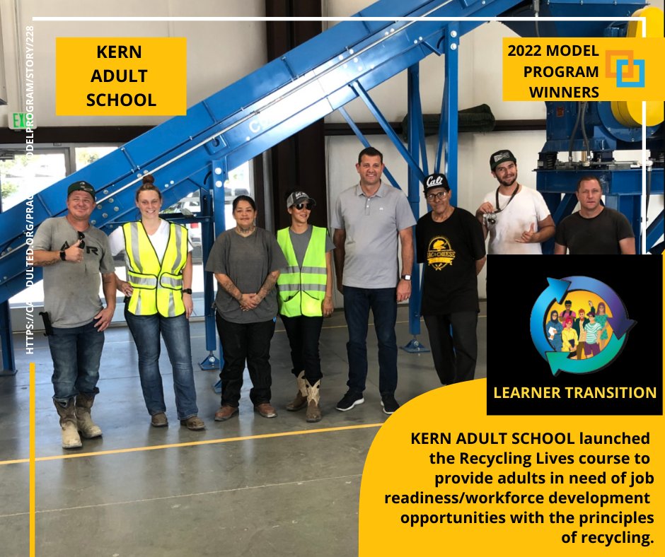 CAEPoffice's tweet photo. NOMINATIONS are now open for CAEP Model Programs! 🏆https://t.co/Dp0jGXQZb7
Check out last year's winners. Read more. ⤵️
Kern Adult School: https://t.co/5xA85VMJiQ
Bassett Adult School: https://t.co/9nap5iM6ce
#AdultEducation #AdultEd #AdultEdu #CAEP #ModelPrograms https://t.co/F0ufCVYDB7