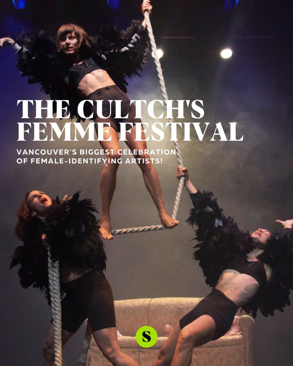 stir_vancouver's tweet photo. Check out @thecultch's Femme Festival—Vancouver's biggest celebration of female-identifying artists! 💥
This April & May, experience comedy, circus, and plays across three stages in East Van 🎟️: https://t.co/edmQ153iAD
#theatre #comedy #circus #vancouverevents #femmefest https://t.co/GIKlUymksL