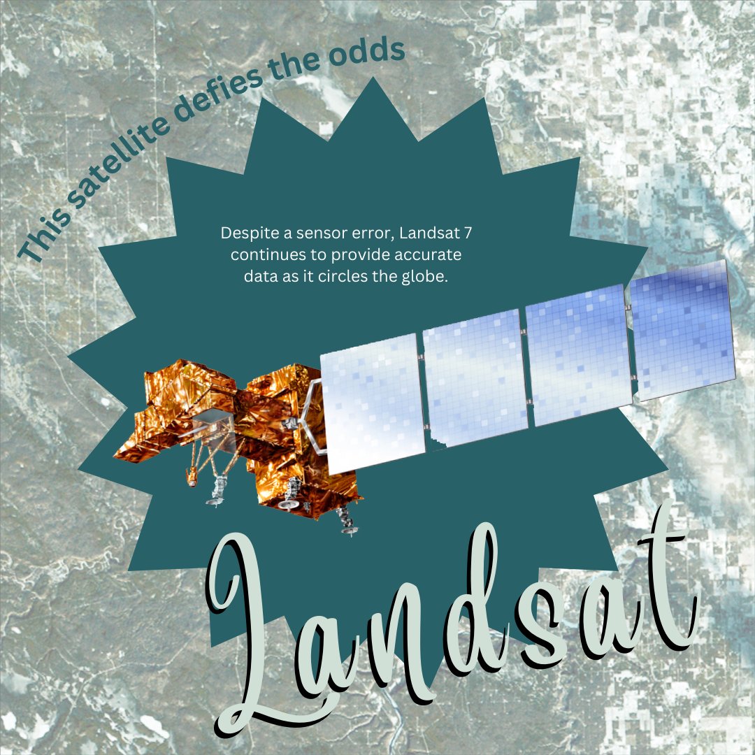 USGSLandsat's tweet photo. ✨Meet the Landsats.✨

Landsats are everything... uh, see everything.

Landsat 1 started it all in 1972. This trendsetter made remote sensing vogue, kicking off an earth observation revolution. 

Come on, let's go party with the other Landsats: https://t.co/S7gUVXpjKX https://t.co/ar081gkVL4