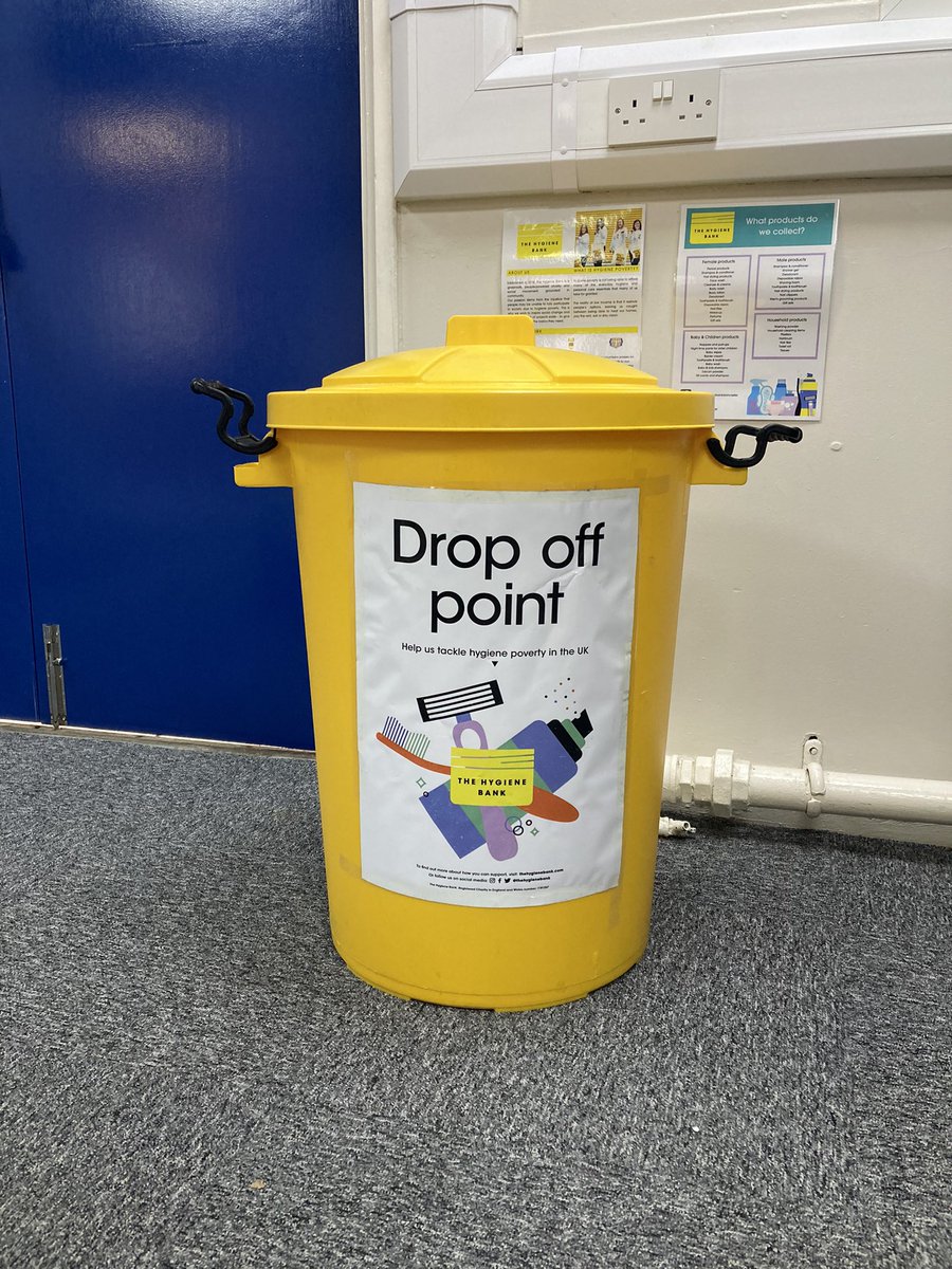 No missing the bright yellow bin that is now in place at Honey suckle lodge awaiting donations for the @THBDoncaster 
#hygienebank #hygienepoverty