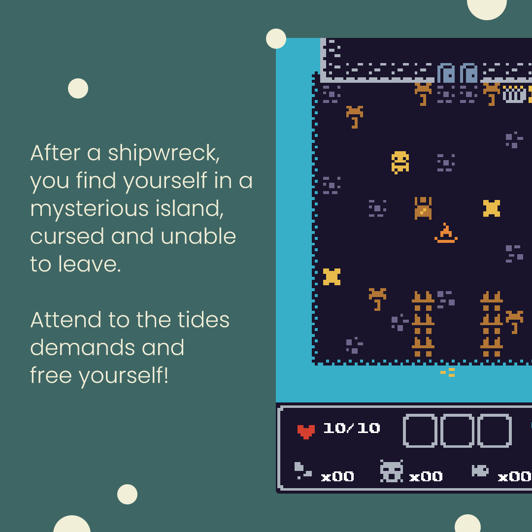 BoredParamecium's tweet photo. Eternal Tides is a game I created for a game jam at my college! Each participant had a different theme, and mine was "Oceans of Eternity", which was quite unique.

It was my first attempt at a """rogue-like""", maybe I'll try to make another soon. 🤔

#godotengine #tbt #gamedev https://t.co/hZ37LPPKxw