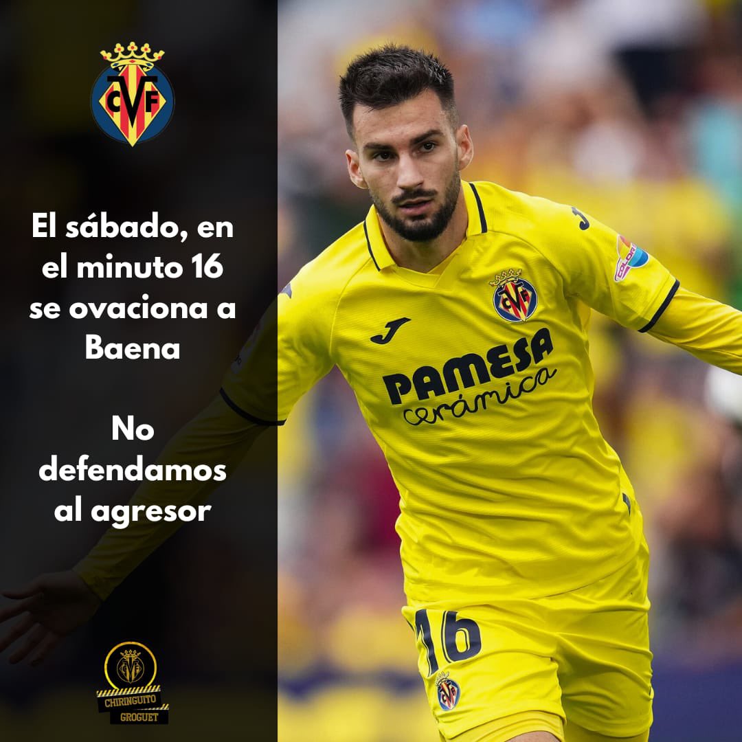 ChiringuitoGrog's tweet photo. 💛La justicia hablará alto y claro.

🏟️El sábado, en el minuto 16, todo el estadio debe ovacionar a Álex Baena. 

#TodosSomosBaena https://t.co/lE2GeG6VV7