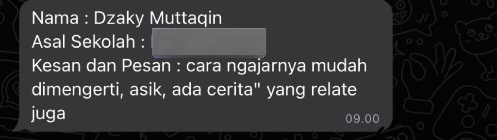 masterzanaedu's tweet photo. Dzaky udh keterima di FK nih sekarang. Murid2 miss yang cowo2 ini memang biasa menulis kesan pesan yg singkat ya! 

Good luck! May the force be with you
#iupugm #iupmedicineugm #iupunair https://t.co/pePfn7xfuj