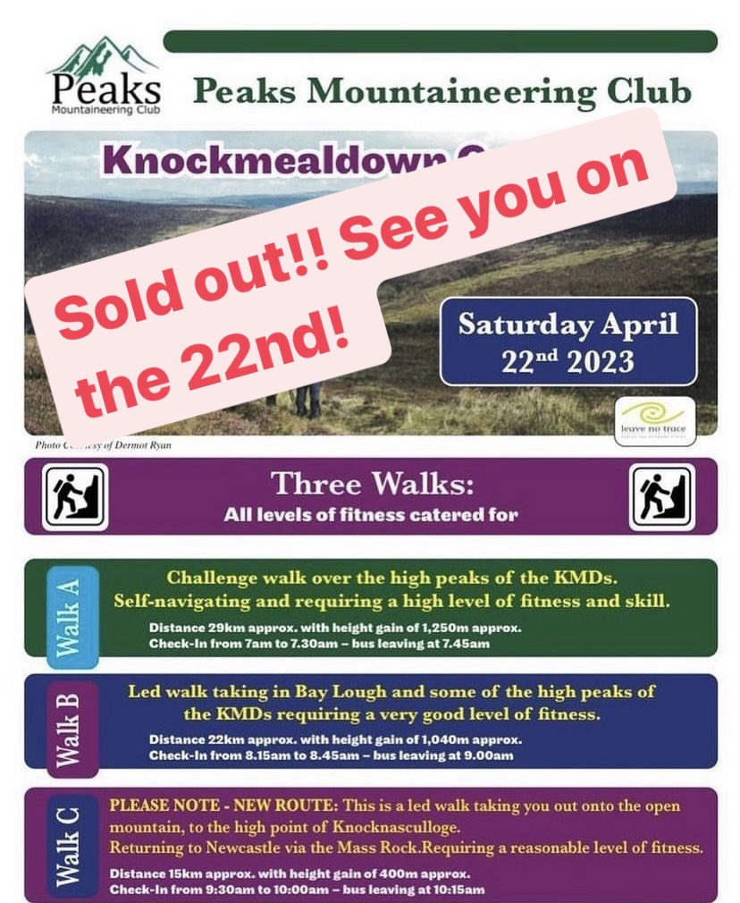 peaksclonmel's tweet photo. Delighted to say that we have reached our event capacity and entries are now closed. See you all in Newcastle on April 22nd. https://t.co/pHmxDFv3Wf