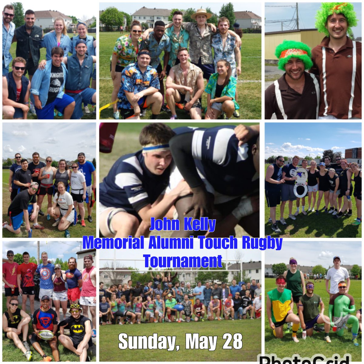 SPK rugby alum - mark your calendars!!! Sunday, May 28th is coming soon. Time to get your costumes ready and dust off your boots! Let's play some touch rugby!!!! <a href="/spkathletics/">St Peter Knight</a> <a href="/StPeterOCSB/">St. Peter High School</a>