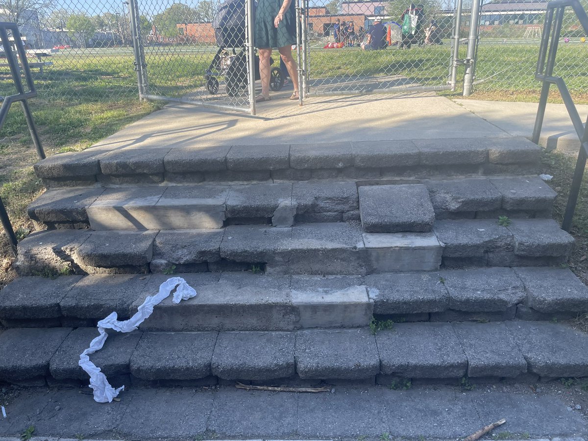 @DCDGS @311DCgov @311DCgov @DCDPR We are nearing the one year anniversary of my initial tweet regarding the safety hazard that exists at Trinidad rec center. Let’s be proactive and address this safety hazard before someone gets hurt. Remember your hashtag #wherefunhappens “Safely”