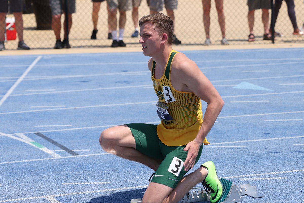 Cullen Curl was the top Bison in the 400m dash at Long Beach, placing 19th in 49.27.