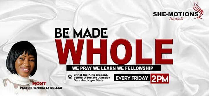 henriattaelk's tweet photo. Where are my Deborahs, Jaels, Esthers, Naomis and Ruths??
Let's meet in His presence tomorrow for a definite encounter....
Let's pray some generational battles and curses out of our lives....
We are She-Motions
Come and Be Made WHOLE!! https://t.co/WsZqwJlSP6
