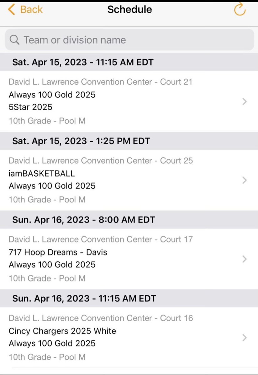 Here’s my schedule for this weekend. 🏀
