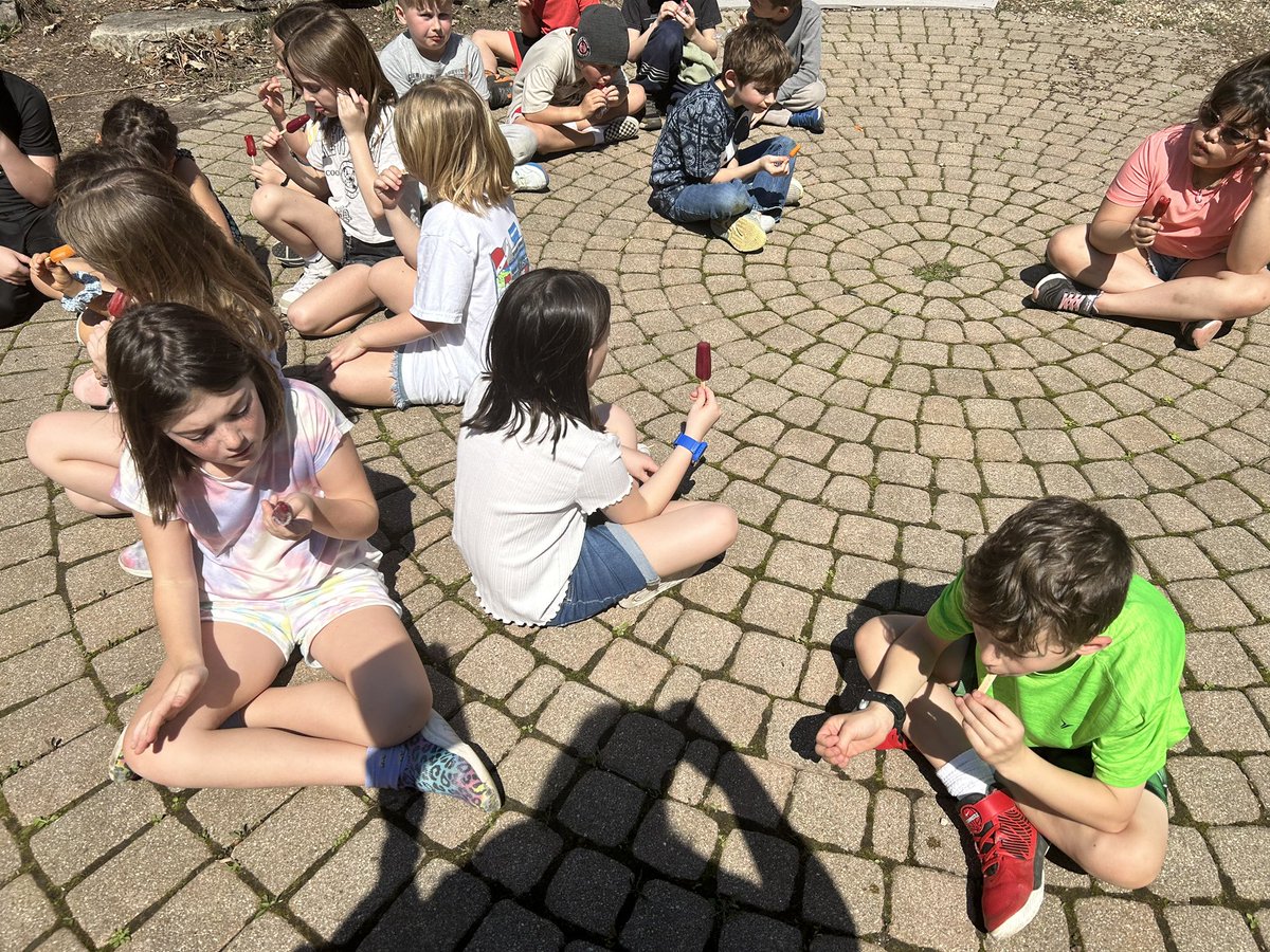 Yesterday we were able to celebrate earning all of our Colt Pride letters. We picked popsicles and sunshine. What a perfect way to do read aloud on a beautiful spring day. <a href="/nbes220/">@NBES220</a> #WeBelong220