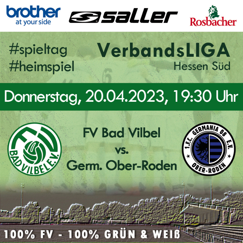 Nachholspiel in der #Verbandsliga. Unser Team empfängt heute Abend (19:30 Uhr) Germania Ober-Roden auf dem Nidda-Sportfeld. Dabei will die Stipp-Elf weitere wichtige Punkte im Kampf um den Ligaverbleib holen.

Wir freuen uns auf eure Unterstützung.

#FVBV #badvilbel #gruenweiss