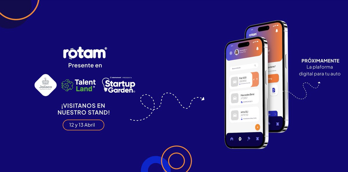 rotam_io's tweet photo. Ven y visítanos en #talentland2023 🤩
Conoce la nueva era de #rotam en donde presentaremos nuestra plataforma Digital. 📲

También, podrás participar en varias dinámicas para ganar diferentes premios o un Golden Ticket para eliminar tus infracciones GRATIS! 🧡🔥

 #talentnetwork https://t.co/fVmEfuBS9q
