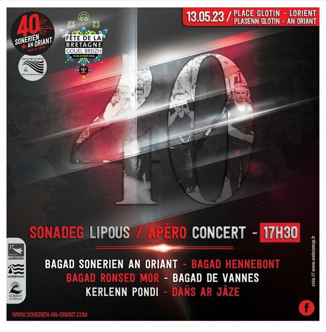 tofargov's tweet photo. SAO ambiance la Gouel Breizh en Oriant pour ses 40 ans - 2/3 : un apéro concert au top avec les bagadoù de #Locoal #Vannes, #Hennebont, #Pontivy et #Lorient au 🖤 de la Cité.

De quoi bien fêter la #Bretagne et bien souffler nos bougies. 

13.05.23🔴Lorient⚫The Gouel to be ! https://t.co/7qtM36583Y