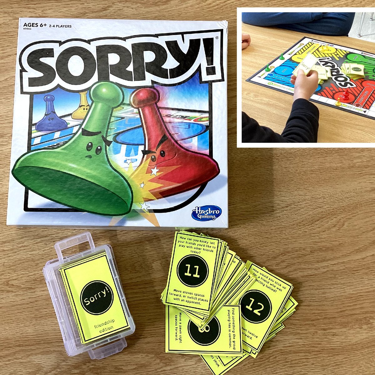Tying #AffectiveSkills concepts &amp; questions into board games means practice through both thought and action! Today we tried Sorry! - Friendship Edition. Great peer conversation and insightful thinking!! 🤩 <a href="/MrWPopejoy/">Palmyra Area MS</a> <a href="/RackleyNate/">Nate Rackley</a> <a href="/MrsFreemanPASD/">April Freeman</a>