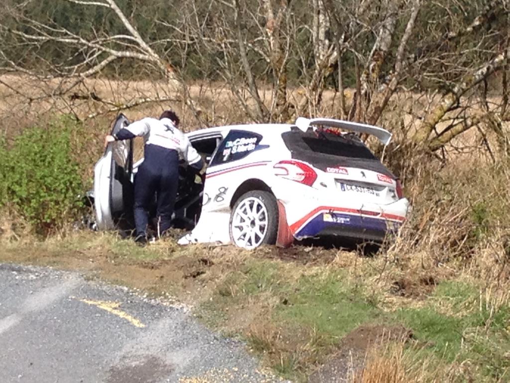 donalcoconnor's tweet photo. 2014 Circuit Of Kerry, organised by @KerryMotorClub. The corner where @Craig_Breen retired near #knocknagoshel in his Peugot 208. Today, flowers are laid at the spot where he went off nine years ago, by a neighbour. RIP Craig Breen https://t.co/ADxQWYoBkQ