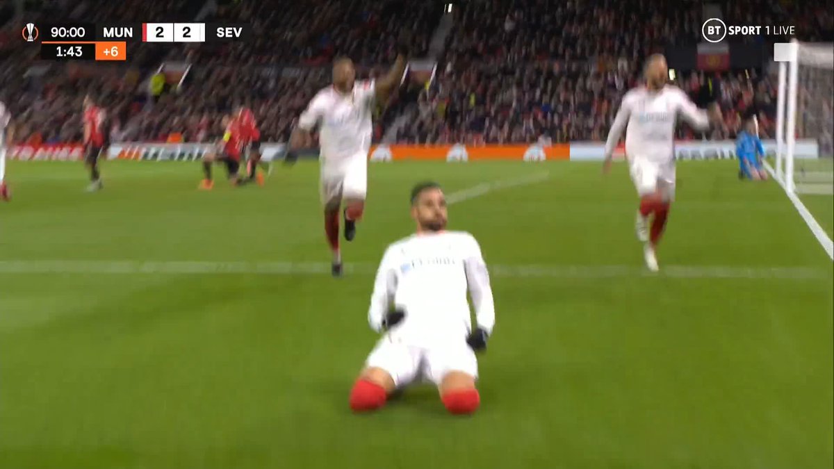 Football on BT Sport on Twitter "EQUALISER 🤯 Sevilla come from 20