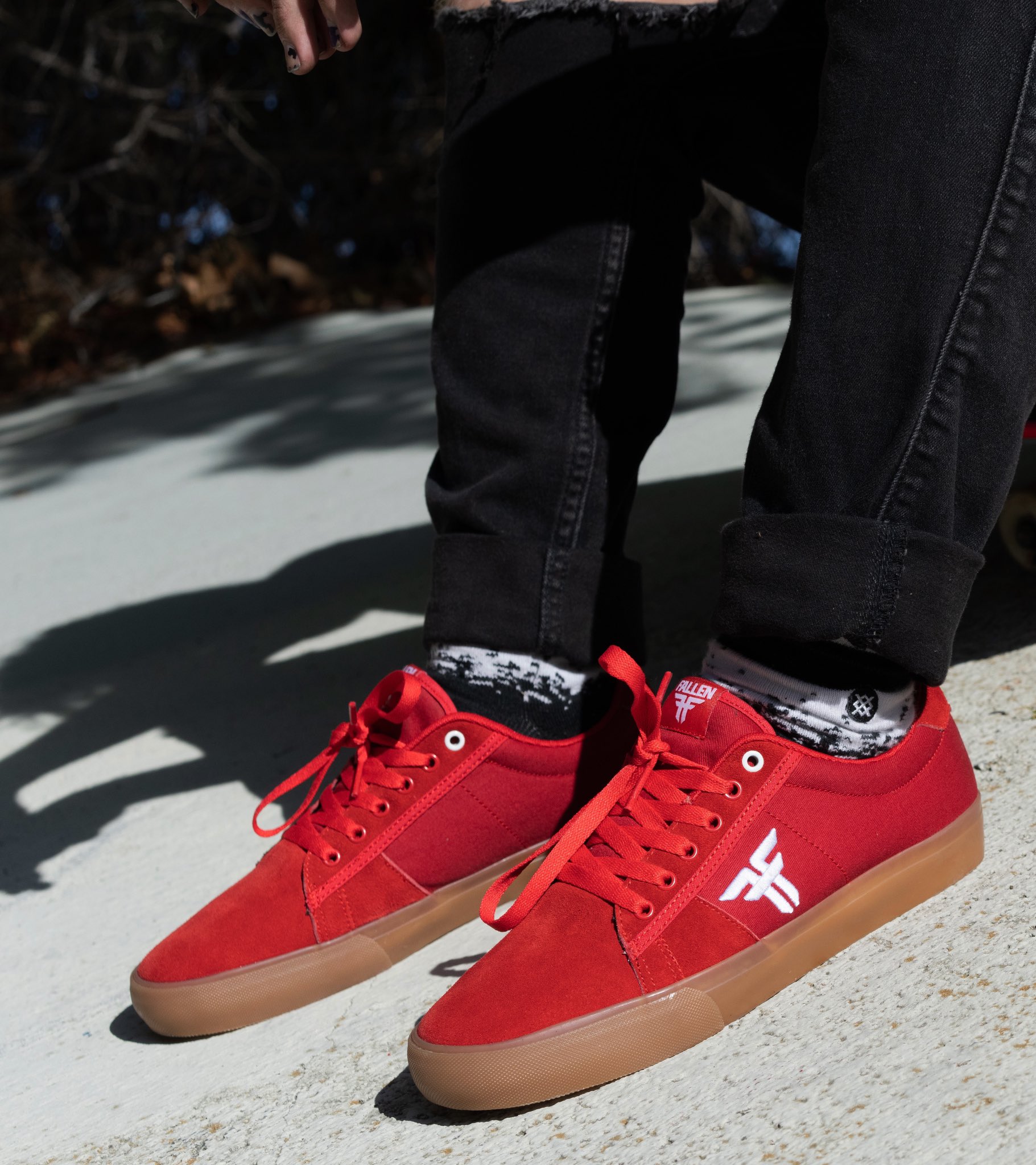 Fallen shoes red cheap