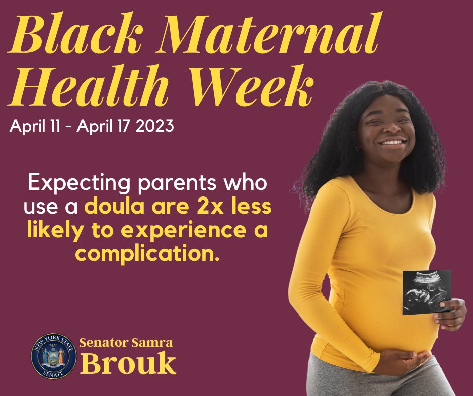 By decreasing the likelihood for complications, the presence of a doula can improve outcomes for those most at risk. We must invest in doula care if we want to reduce the maternal mortality rate for Black birthing parents. #BMHW23