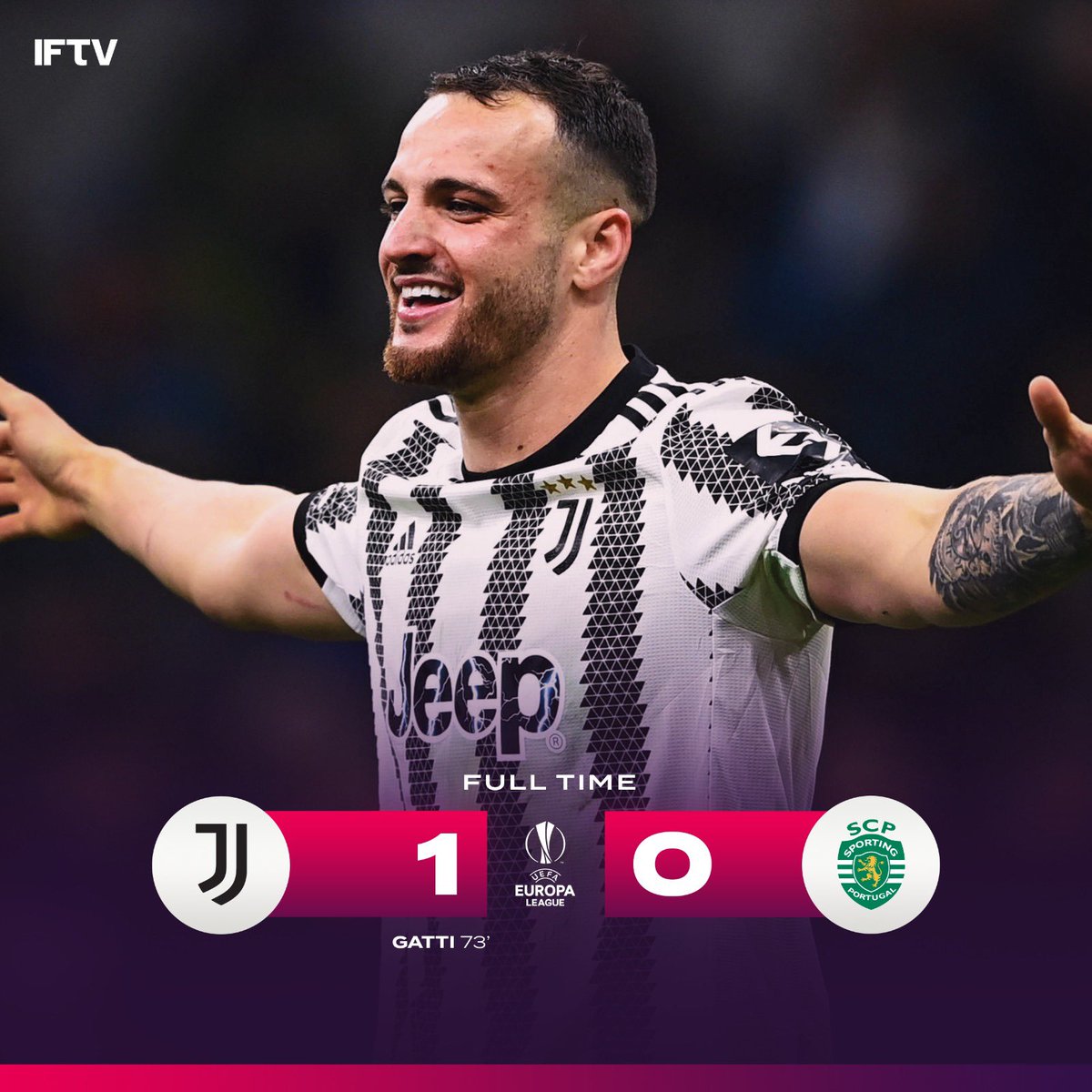 juveindonesia's tweet photo. FT.Juventus 1-0 Sporting
Komentar Kalian???

#ForzaJuve
#FinoAllaFine https://t.co/oZCbEq5yeT