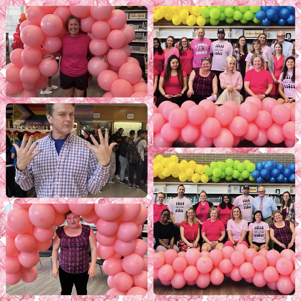 Pink is not just a colour @MississaugaSS, it's an attitude! Thanks to all who joined our #DayofPink activities and showed how MSS values fun, positivity and inclusion. Our amazing #rainbow represents acceptance and hope for all the intersecting identities in our community.