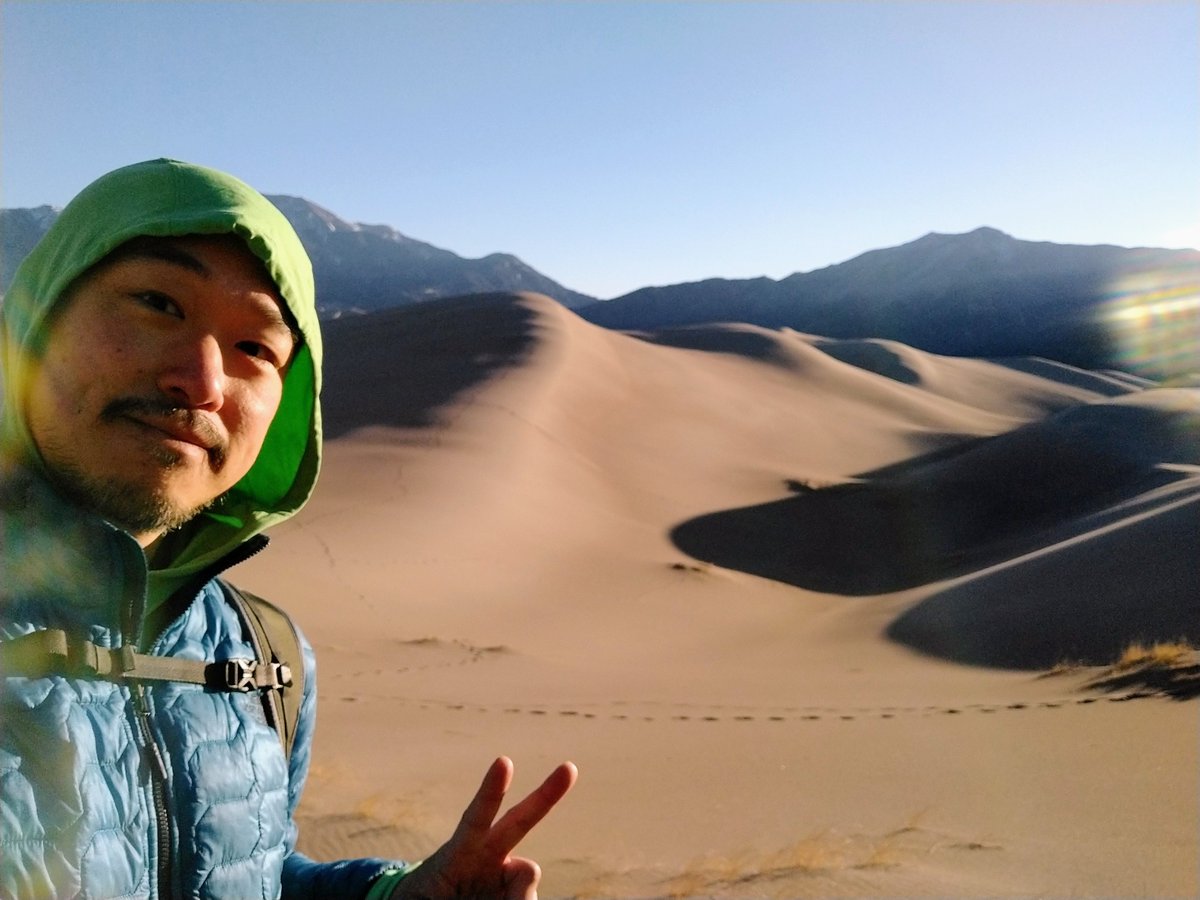 Our faculty know how to enjoy their time away from work!! Dr. Henry Chen, enjoying a gorgeous Colorado day at <a href="/GreatDunesNPS/">Great Sand Dunes National Park and Preserve</a>. #WorkHardPlayHard
