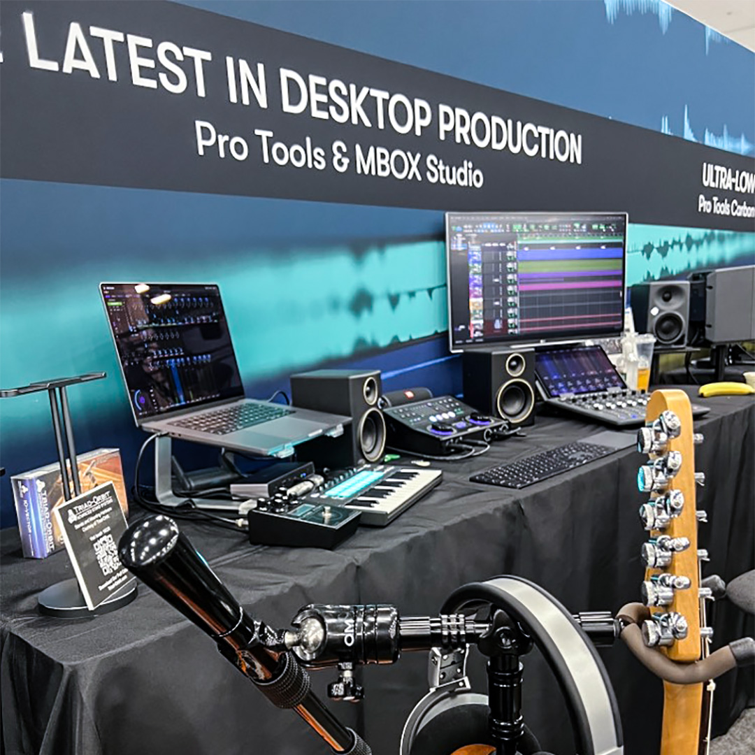 Avid's tweet image. Music Creation starts here! Visit Avid (Booth #14416) at @NAMMShow 2023 in Anaheim, CA

#nammshow #namm2023 #avid #protools #mboxstudio #protoolsmtrx #mtrxstudio #musicproduction #sibelius #avids1 #avids6 #daw