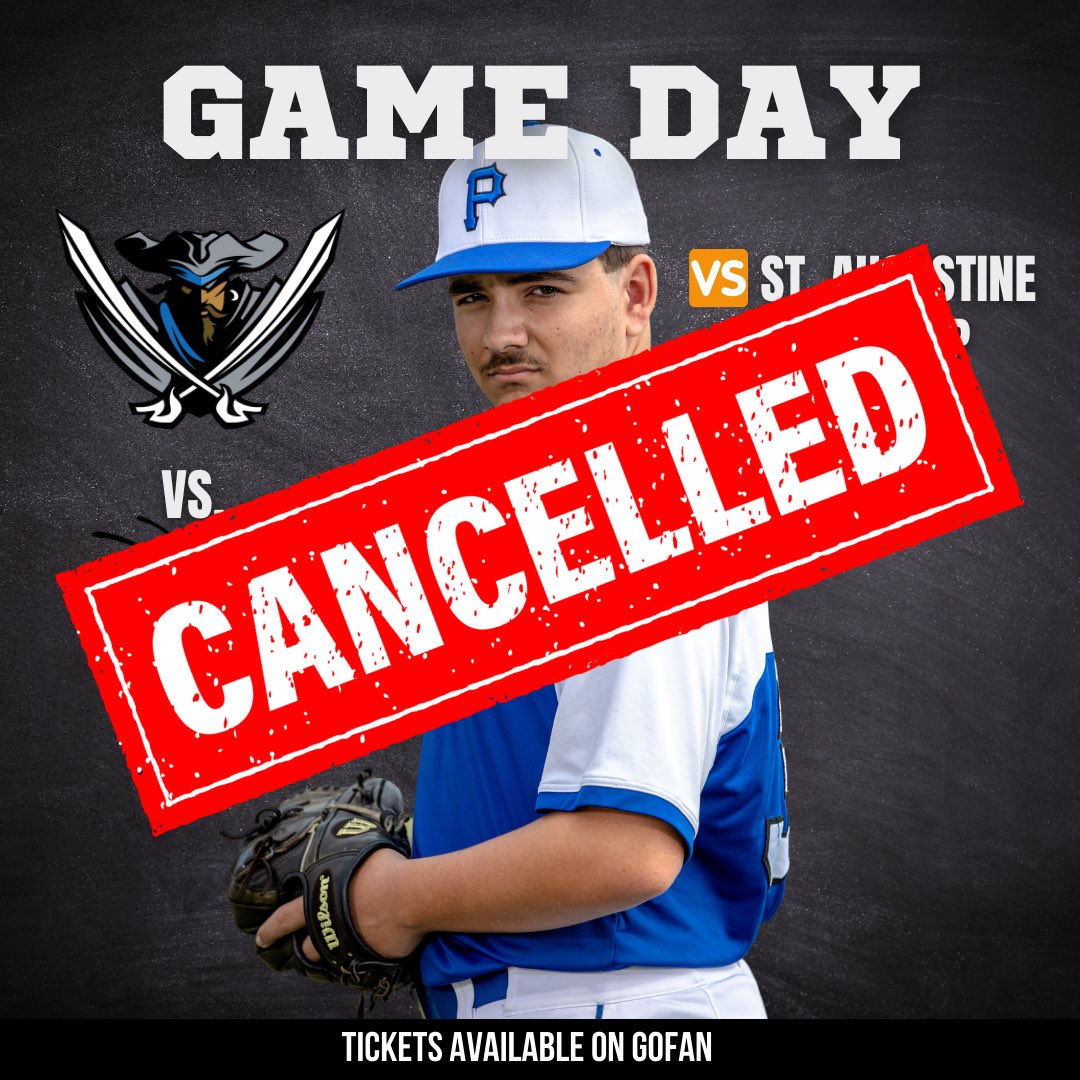 Due to the weather, tonight’s game against St. Augustine has been rescheduled for tomorrow (Friday) night at 6:30pm.