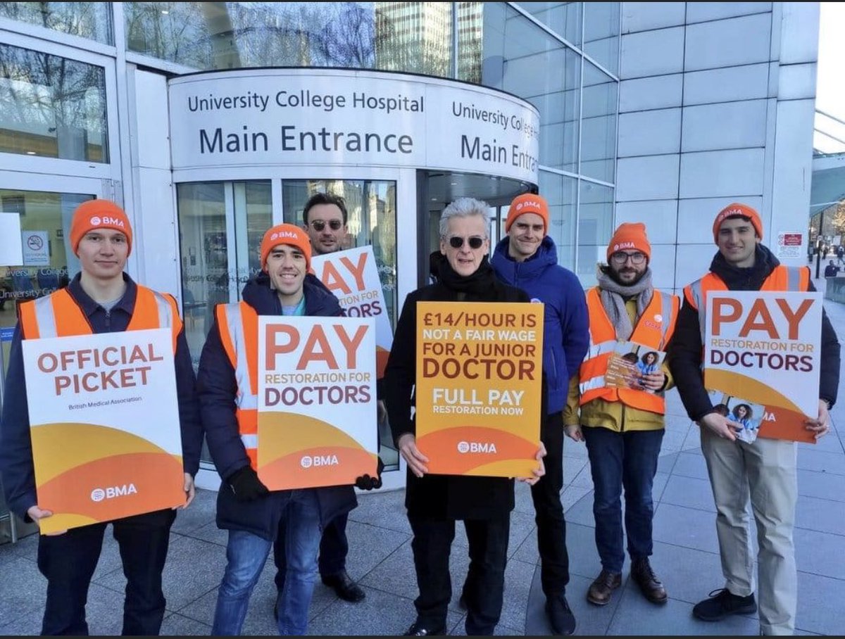 The Doctor supporting doctors!! Love it! Thank you Mr Capaldi.