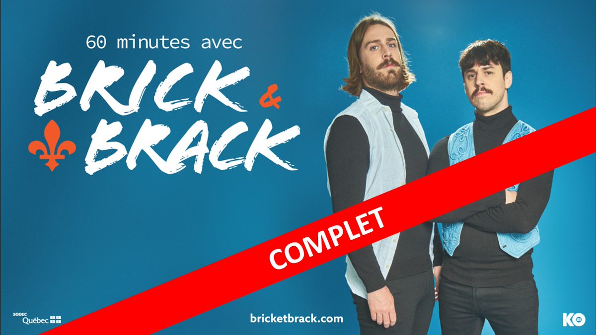 Le spectacle de Brick et Brack ce soir au @cabaretliondor affiche COMPLET!📷 Il n'y aura donc pas de billets en vente à la porte. Désolée ...